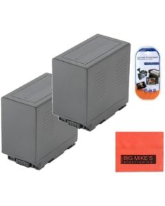 Pack of 2 CGR-D54 Batteries for Panasonic CGA-D54S AG-HRX200 AG-DVX100 DVX100A DVX100B HDC-Z10000 AG-DVC30 AG-HRX200P AG-DVC60 AG-DVC80 AG-DVC62 AG-DVC32 AG-DVX102A Camcorder + More!!