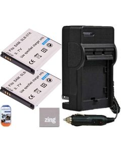 Pack of 2 SLB-07A Batteries And Battery Charger for Samsung PL150 ST45 ST50 ST550 TL220 Digital Camera + More!!