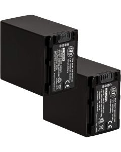 BM 2-Pack of NP-FV100 Batteries for Sony FDR-AX53 HDR-CX455 HDR-CX675 PJ260V HDR-PJ380 HDR-PJ430V HDR-PJ580V HDR-PJ650V HDR-PJ670 HDR-PJ710V HDR-PJ760V HDR-PV790V XR260V FDR-AX33 FDR-AX100 Camcorder