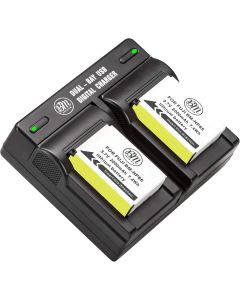 BM Premium 2-Pack of NP-85 Batteries and Dual Battery Charger Kit for FujiFilm FinePix S1 SL240 SL260 SL280 SL300 SL305 SL1000 Digital Camera