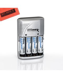 2900 mAh AA Nickel Metal Hydride NIMH Rechargeable Batteries With Charger For Nikon Coolpix B500, L26, L28, L30, L32, L320, L330, L610, L620, L810, L820, L830, L840 Digital Camera + More!!